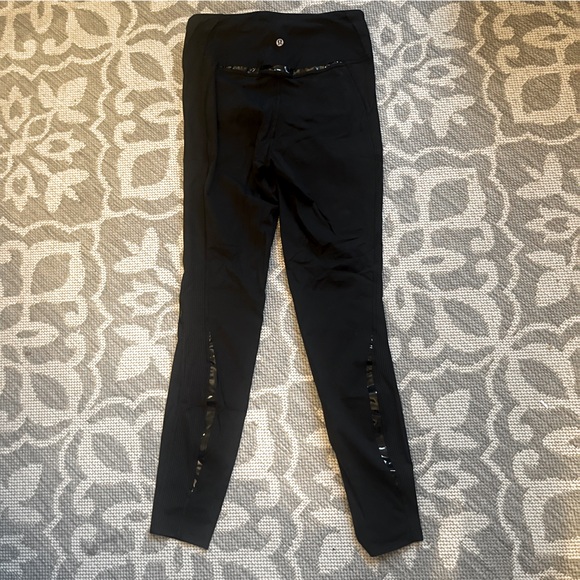 Lululemon black faux leather leggings - Picture 5 of 5